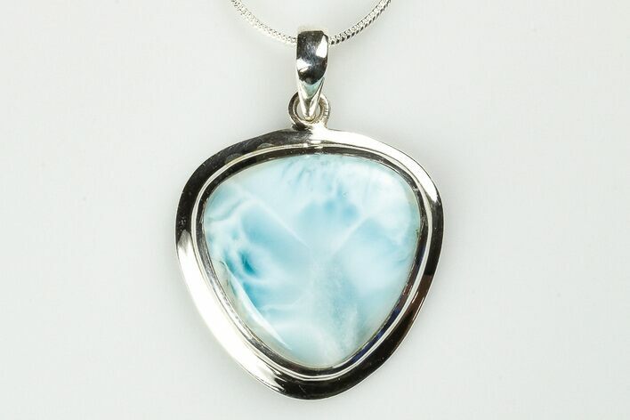 Stunning, Larimar Pendant (Necklace) - Sterling Silver #192206